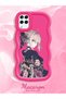 Samsung Galaxy A12 Compatible Case Camera Protector Red Silicone Couple Phone Case Girl Pattern - 2