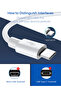 كابل شحن سريع من USB-A إلى USB-C طراز HW-059200BHQ مع شاحن حائط بريطاني 5 فولت/2 أمبير ومزود بميزة مزامنة البيانات بسرعة 480 ميجابت في الثانية - 4