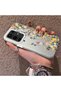 Infinix Note 50 4g Compatible Silicone Edge Hard Back Case Couple Phone Case with Floral Pattern - 2