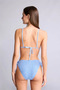 Regular Fit Wrinkled Textured Blue Bikini Bottom E0208Ax26Sm - 4