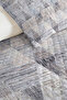 Gray Geometric Youth Room Single Pique Set - Blue Nordic 160X220 cm Quilted Bedspread - 3