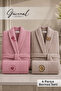Ni̇l |   4 Piece Cotton Unisex Bathrobe and Towel Set |   Bathrobe |   Men's Bathrobe |   Women's Bathrobe |   Towel |   Gift |   Robe |   Dowry - 2