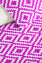 Pink Geometric Modern Young Room Single Pique Set-Nordic 160X220Cm Quilted Bedspread - 3
