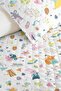 Pastel Forest Animals Children's Room Single Pique Set-Colorful Scandinavian 160X220Cm Bedspread - 3