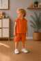 Boys' Hooded Sleeveless Muslin Hoodie T-Shirt Shorts Set - 2