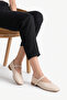Giela Women's Genuine Leather Ballerinas - Beige - 6