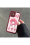 Tecno Spark 40 Compatible Case Camera Protector Burgundy Silicone Couple Phone Case Melody Pattern - 6