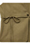 Double-Breasted Collar Tie Detail Sleeveless Linen Vest - 6