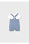 Newborn Baby Boy Mercerized Salopet Blue - 2