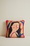 Decorative Throw Pillow Cover |   Paulownia |   42 cm |   Double Sided |   Multicolor |   Handmade |   Illustration |   Unique |   Artistic - 2