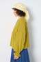 Women's Drawstring Muslin Shirt Oil Green 31146 - 4