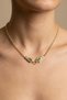 Brass Gold Color Zircon Stone Serenay Necklace - Ebj260701W44205 - 3
