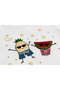 Pineapple & Watermelon Hand Embroidered Girls' White Summer T-Shirt |   5-8 Years Old |   Cotton - 3