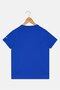 Kids Boy Sportswear Fit Short Sleeve Brand Logo Outdoor T-Shirt, Blue - 3