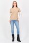 Women Crew Neck Long Sleeve Two Tone Sweater, Multicolor - 4