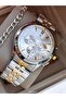 Functions Active, in Stylish Box, Yellow Steel Cord, White Dial, Men's Wristwatch with Calendar + Chain Bracelet - 4
