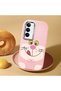Realme C75 Compatible Case Camera Protector Pink Silicone Couple Phone Case with Cute Pattern - 2