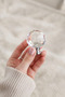 Crystal Furniture Handle Transparent Glass Chrome Footed Cabinet and Drawer Handle Decorative Luxury Design - 2