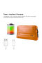 Leather Fingerprint Lock Bag for Men And Women Hand Bag Male Long Money Wallets Mobile Phone Pouch Smart Lock System Clutch Bag - 2