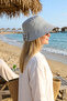 Women's Bowknot Detailed Bucket Hat - Bucket Hat with Adjustable Velcro on the Back - 3
