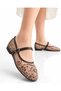 Women's Strappy, Floral Embroidered, Tulle Detailed, Elegant, Casual and Special Occasion Ballerinas - 3