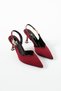 Gold Detail Stylish Heeled Shoes - 2