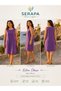 Women's Sleeveless Linen Standard Size Pocketed Knee-Length Loose Dress - 2