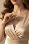Yellow Color Necklace with Cute Character Figures and Zircon Stones - 3