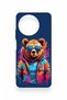 Realme 11 Compatible Bear Patterned Silicone Case with Glasses - 2