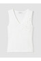 Nevavm Women's Blouse with V-Neck and Floral Applique with Difference - 4