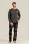 Baba Oğul Explore More Gray Long Sleeve Pajama Set Ar3826-A-V1 - 6