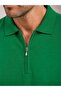 Half-Zip Premium Polo Collar Knitwear T-Shirt - Cotton & Tencel - 4
