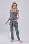 New Season Smoked Straps and Lace Special Design Summer 100% Cotton Maternity Pajama Set - 6