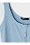 Lcw Everyday Blue U Neck Women's Undershirt - 6