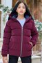 Girl's Hooded Pocket Suitica Nova Fabric Winter Coat Km4011 - 3
