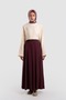 Pilikaşe Detailed Elastic Tensel Skirt Plum - 2
