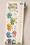 Happy Robots Height Gauge Wall Sticker 50X150 cm |   Robot Themed Children's Room Height Chart - 4