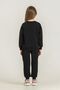 Girl's Printed Black Long Sleeve Tracksuit Set Us2717-C-V1 - 4