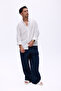 Super Baggy Linen Trousers with Elastic Waist - 6