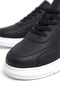 Prevos High Quality Thick Sole Men's Sneaker Black White - 4
