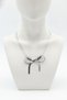 Stylish and Modern Steel Necklace with Snake Chain Bow Detail - 5