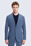 Indigo Slim Fit Mono Collar Casual Suit - 2