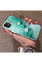 iPhone 12 Mini Compatible Silicone Edge Hard Back Case Couple Phone Case with Floral Pattern - 2