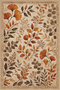 Flower Leaf Patterned Non-Slip Base Machine Washable Digital Printed Chenille Carpet Rug Runner - 7