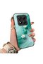 Redmi Note 14 Pro Compatible Silicone Edge Hard Back Case Couple Phone Case with Floral Pattern