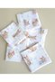 100% Cotton Muslin 5-Pack Mouth Wipes 20X20 cm – Sleepy Rabbit Patterned Baby Wipes |   Junior Bunnies