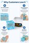 Cube Glitter Squishy Ball Sparkle Jelly Cube Stress Ball Squeezable Sensory Toy Solid Soft Squeeze Toy - 3