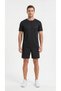 Men's Black Color Breathable Sweat-Wicking Sports T-Shirt