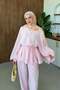 Valide V-Neck Linen Suit Pink - 2