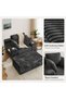Boneless Chaise Lounge Chair Indoor, Corduroy Small Boneless Sleeper Sofa with 3 Pillows & Wide Armrest, Fluffy Comfy Chase Lounge Indoor, Compression Boneless Couch for Living Room - 2